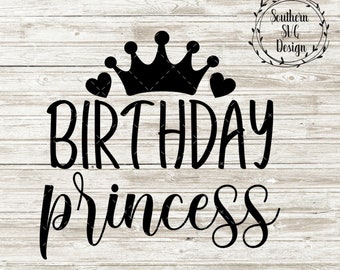 Download Birthday Princess Svg Etsy