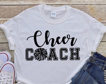 Cheer Coach SVG-Cheerleader svg-Football SVG-Cheer SVG-Descarga instantánea dxf y png-svg archivo de corte para Cricut y Silhouette