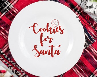 サンタのためのクッキー SVG ~ クリスマス SVG ~ Cricut と Silhouette 用の dxf と png ~ svg カット ファイルを即時ダウンロード