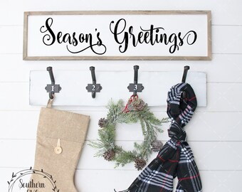 Season's Greetings svg~Instant Download~Silhouette SVG~Cricut SVG~Christmas svg~svg, png, dxf, jpeg