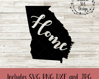 Georgia Home Svg Etsy