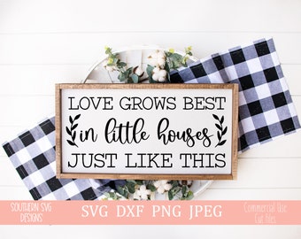 Love Grows Best Svg Etsy