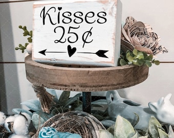 Besos de 25 centavos svg-Día de San Valentín svg-Instant Download-Silhouette SVG-Cricut SVG-svg, png, dxf, jpeg
