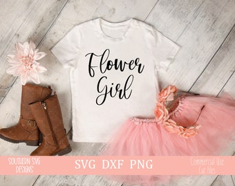 Flower Girl SVG, Bridal Party SVG, Wedding SVG, Instant Download, Silhouette Cut File, Cricut Cut File, svg, png, dxf