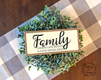 Family Where Life Begins SVG file~ SVG~Digital Cut file~svg, png, dxf~Instant Download