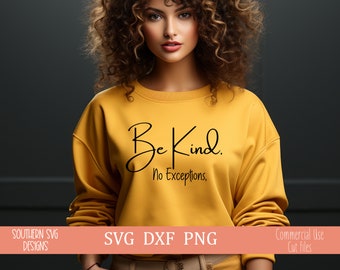 Be Kind SVG - Heartwarming Kindness SVG File - Inspirational Cutting Design for Cricut & Silhouette - Instant Download