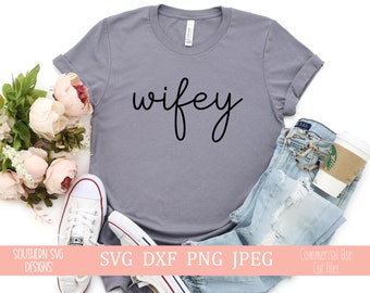 Wifey SVG~Bride Cut File~SVG~Instant download~Wifey svg design~svg, png, dxf, jpeg