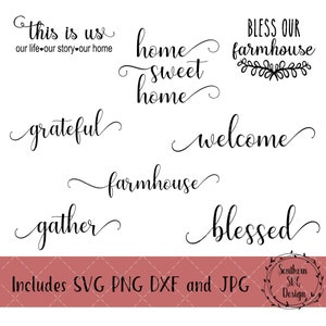 Farmhouse SVG Bundle~SVG Bundle~Digital Cut file~svg, png, dxf~Instant Download