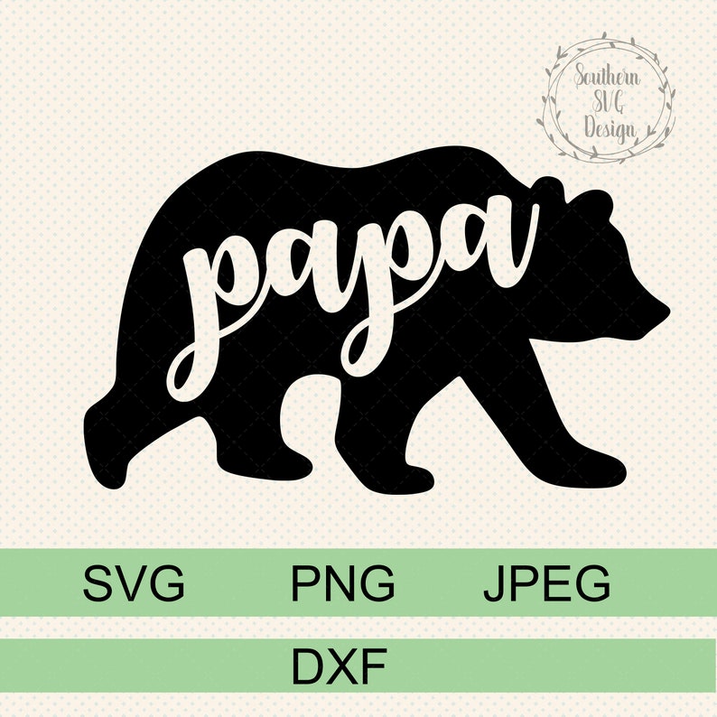 Download Papa bear svgGrandpa bear svg dxf png instant downloadBear ...