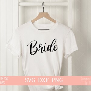 Bride SVG, Bridal Party SVG, Wedding SVG, Instant Download, Silhouette Cut File, Cricut Cut File, svg, png, dxf
