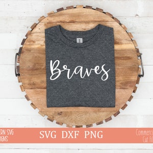 Braves SVG~Braves Cut file SVG~Braves Football SVG~Digital Cut file~svg, png, dxf~Instant Download
