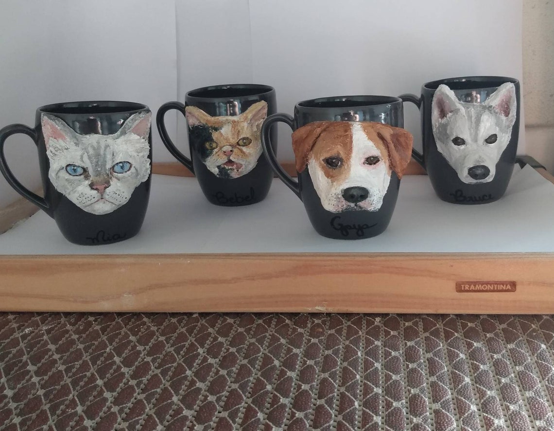 Hundebecher personalisiert HundePapaGeschenk Etsy