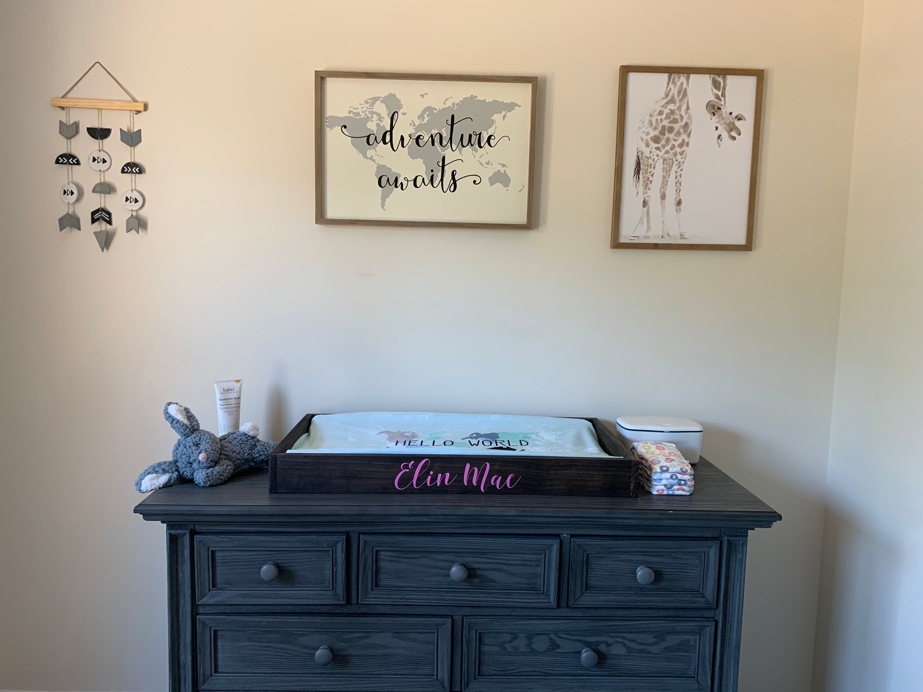 Baby Changing Tray Baby Changing Dresser Topper Customized Etsy