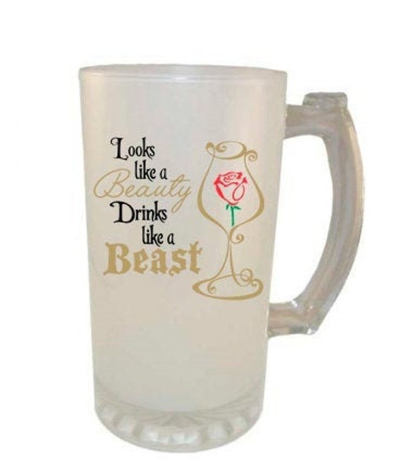 Customize a 16oz Frosted Beer Mug, Add Your Text, Personalized Beer Mug, Customized Mug, Frosted Beer Mug image 3