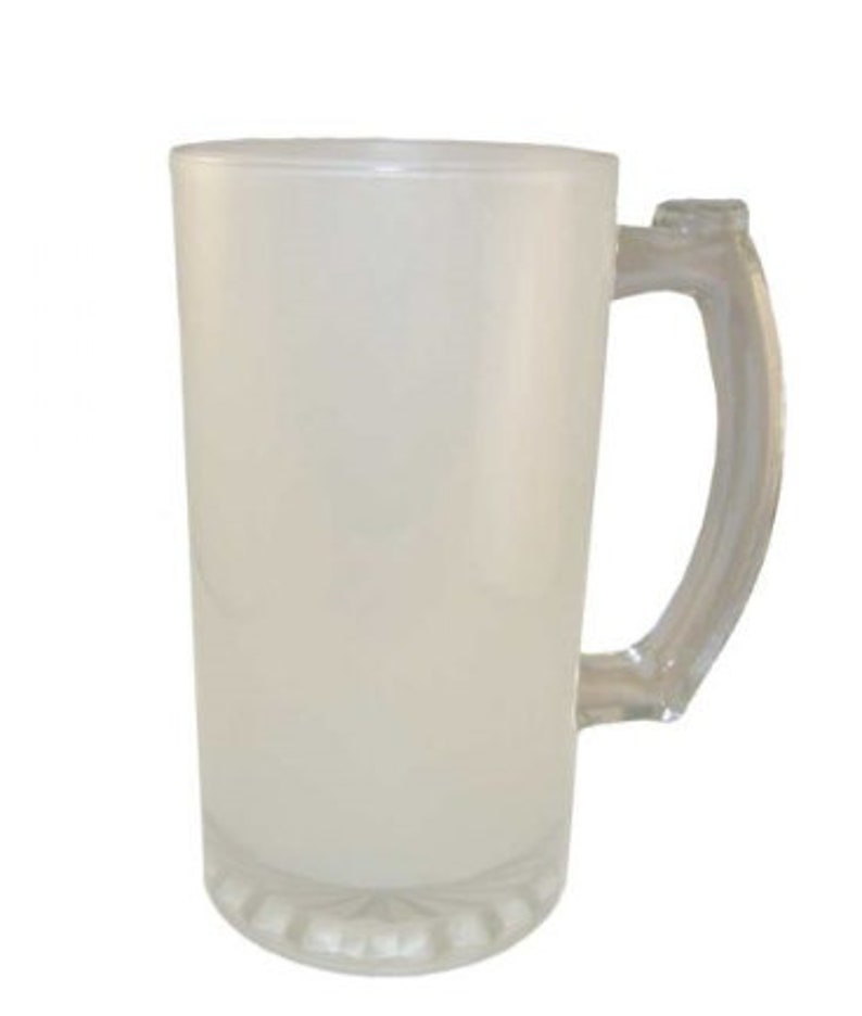 Customize a 16oz Frosted Beer Mug, Add Your Text, Personalized Beer Mug, Customized Mug, Frosted Beer Mug image 1