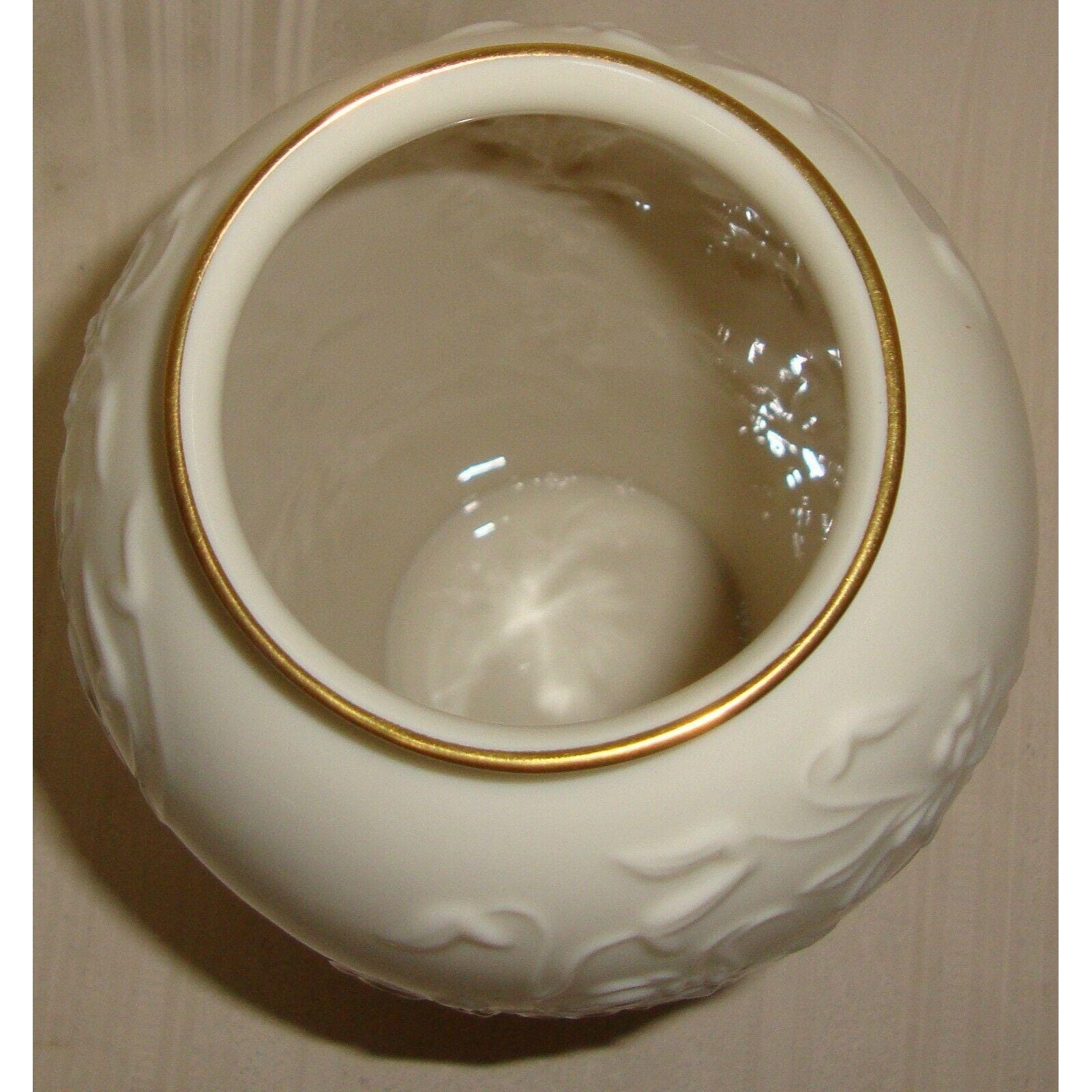 Lenox China MASTERPIECE Embossed flower Vase 7 24k Gold Etsy