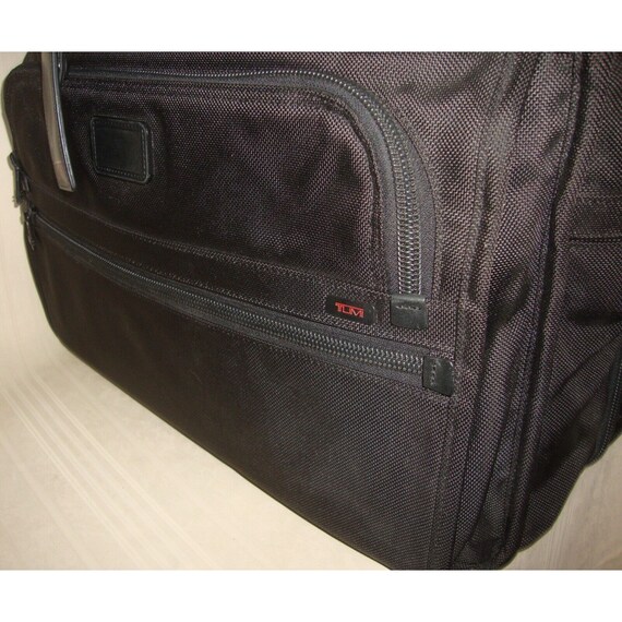 Tumi Black Nylon Carry On Expandable Luggage Lapt… - image 4