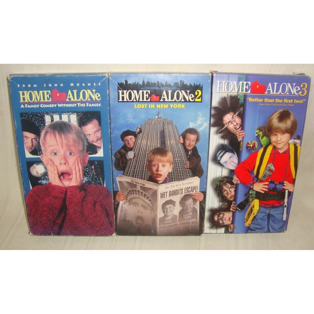 Home Alone and Home Alone 2 Lost in New York and Home Alone 3 VHS Lot ...