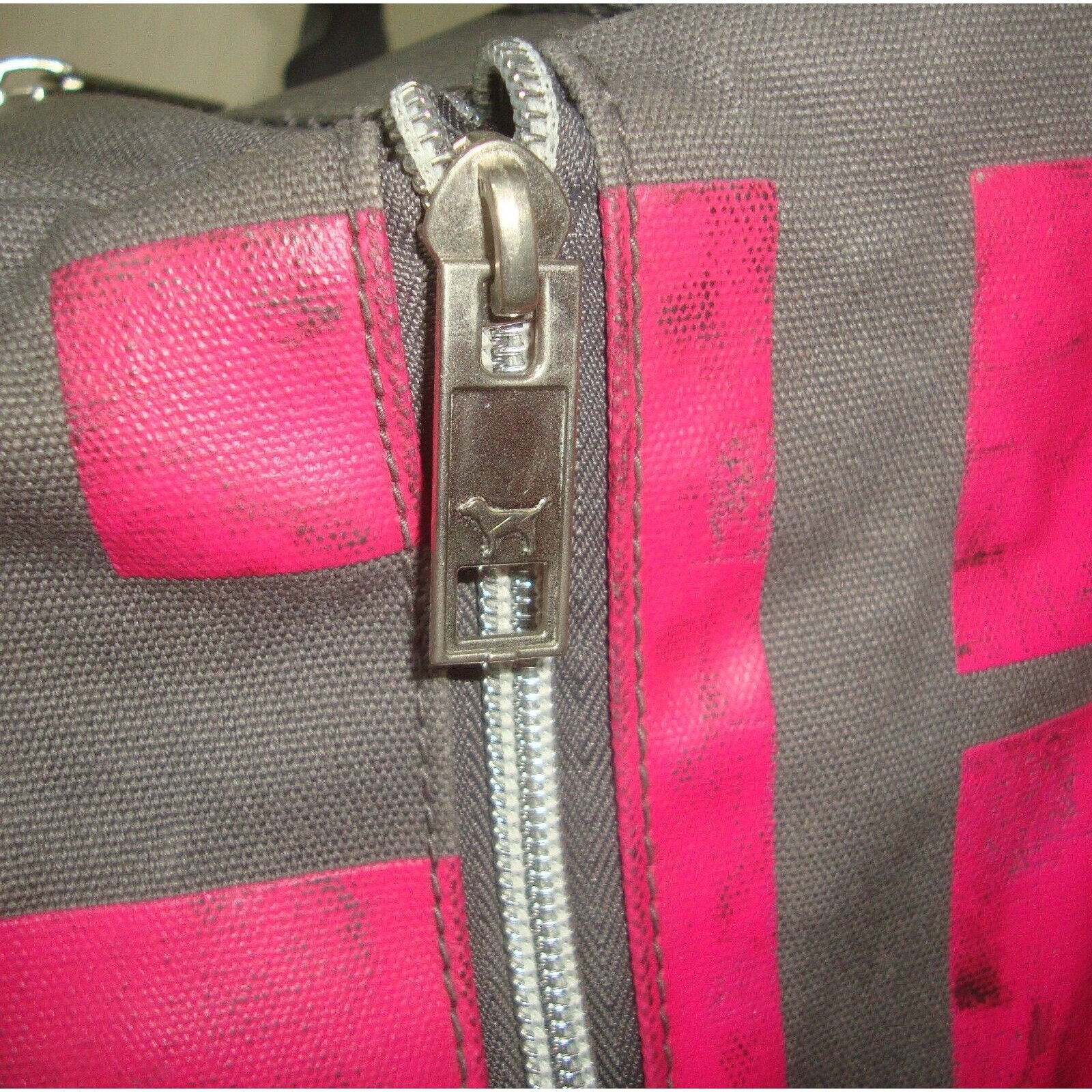Victoria's secret pink duffle bag with wheels sale