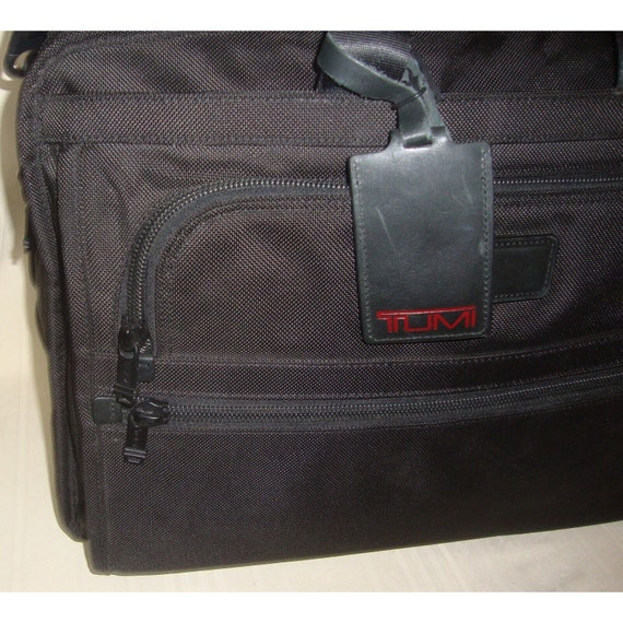 Tumi Black Nylon Carry On Expandable Luggage Lapt… - image 3