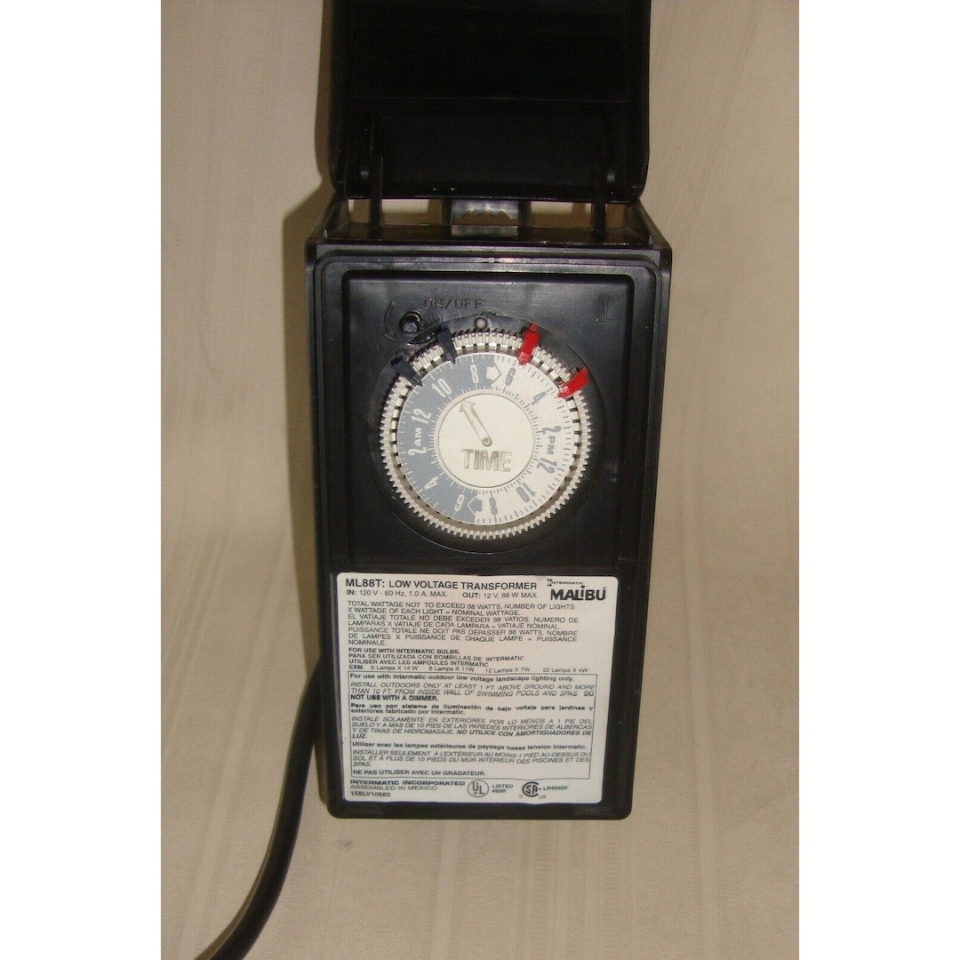 Intermatic Malibu ML88T Low Voltage Transformer Timer 88 Watts Etsy