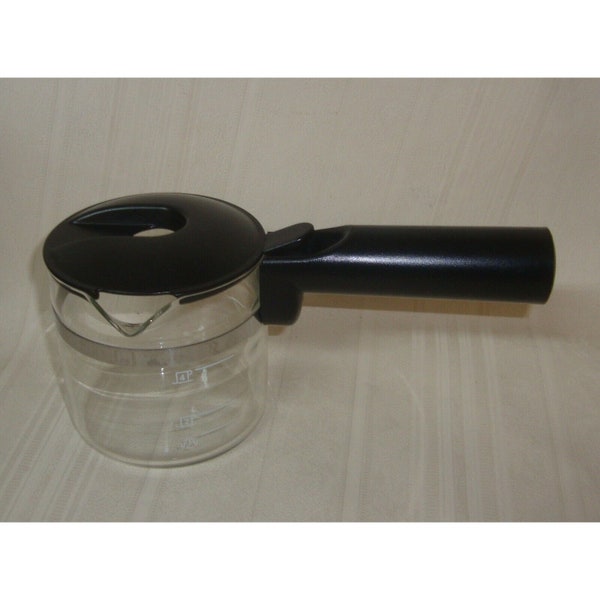 Krups F0274200 Espresso Machine Glass Small Carafe with Lid Genuine