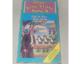 Vintage Disney Sing A Long VHS Zip A Dee Doo Dah (su1) - Etsy