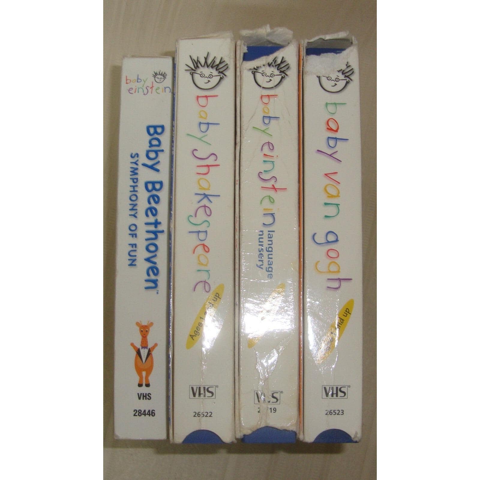 BABY EINSTEIN Lot 4 VHS Videos Shakespeare, Beethoven,van Gogh Language  Nursery - Etsy, image size:1600x1600