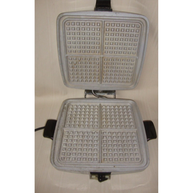 Vintage Sunbeam Waffle Iron Baker and Grill Model CG1 Chrome Etsy