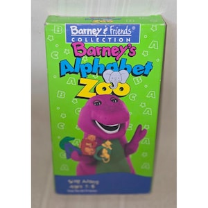 Barney Friends Collection Alphabet Zoo VHS 1994 Video Tape Sing-Along Cartoon