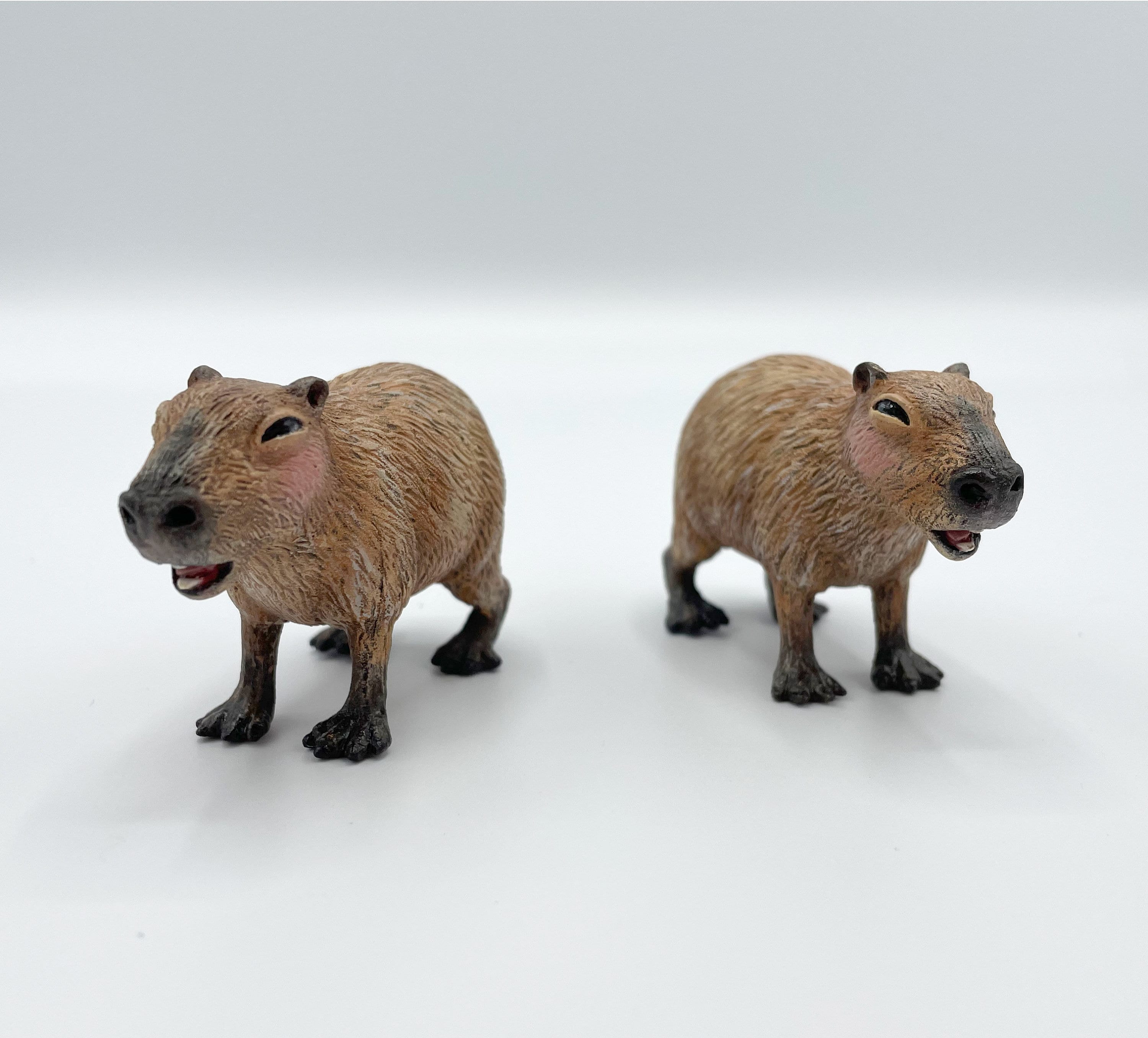 Capybara Small Animal Sculpture, Capybara Figure, Collective Figurine 