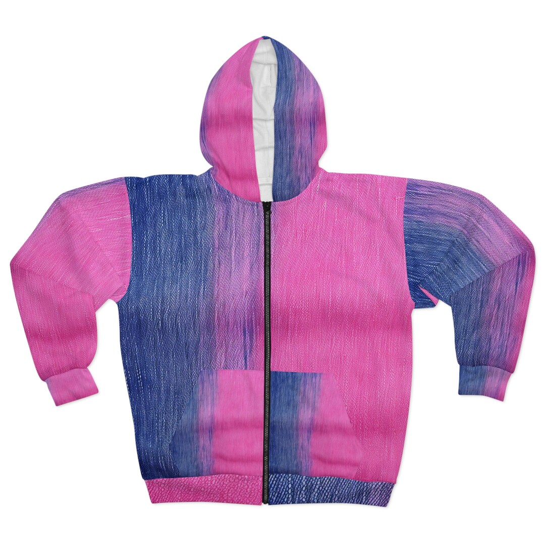 Dual Delight Halfandhalf Pink & Blue Denim Daydream Etsy