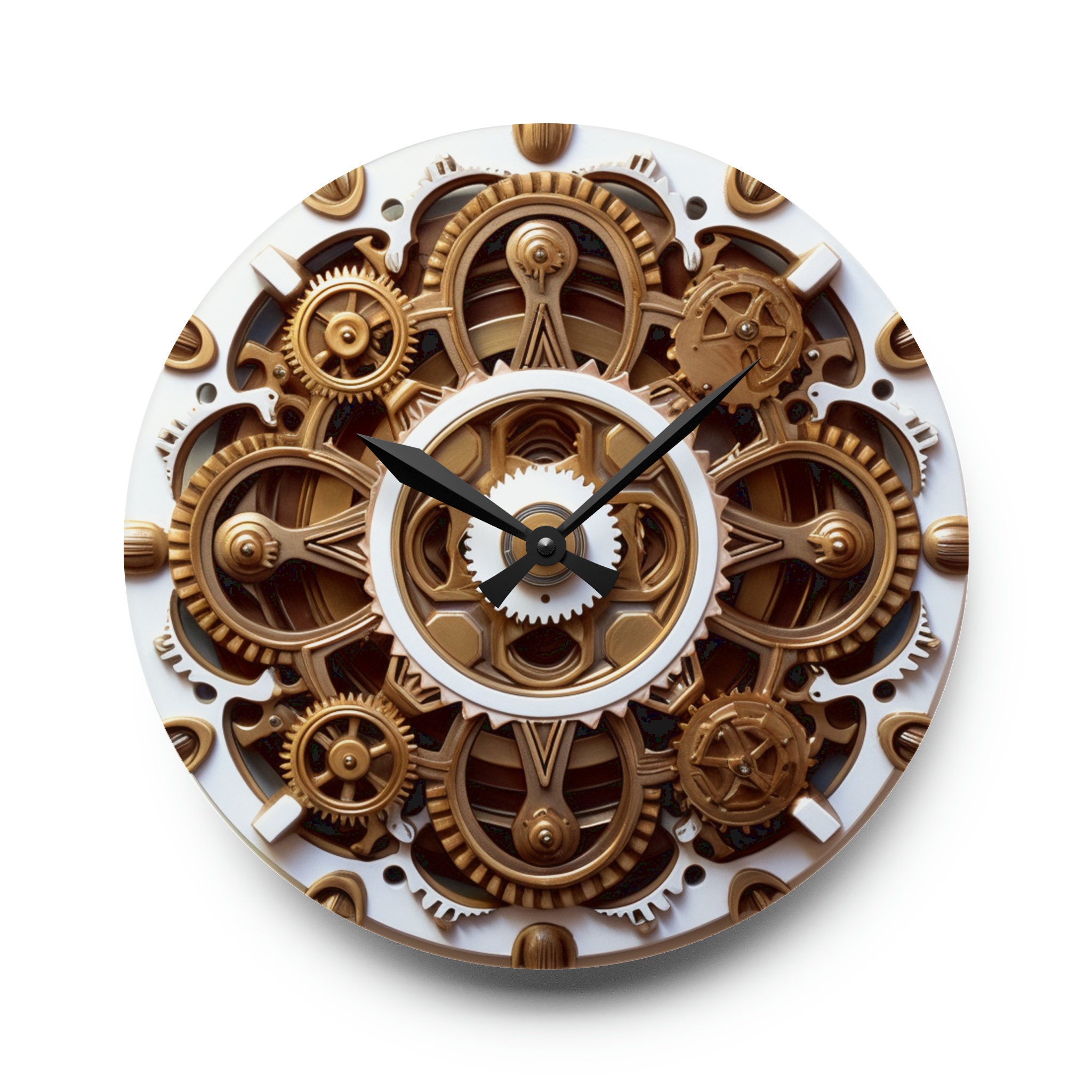 Large Steam Punk Mandala Clock – Periwinkle Studio