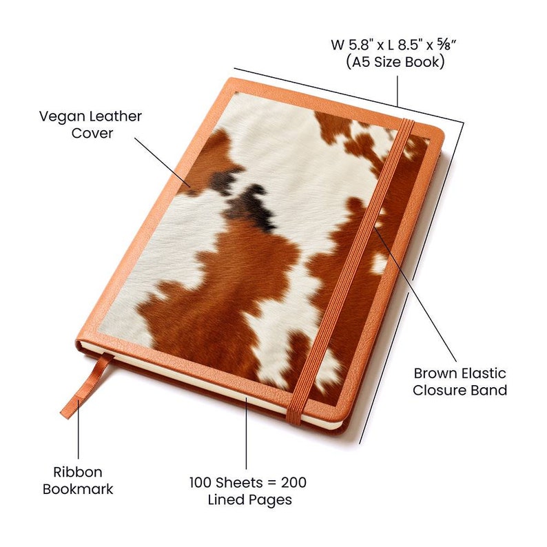 Hair Cowhide Leather Natural Design Tough Durable Rugged Style Graphic