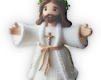 Sacred Jesus Catholic Doll | First Communion Gift | Baptism Gift | Catholic Baby Gift | Jesus Doll | Shaped Pillows