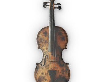violon vintage, coussins en forme