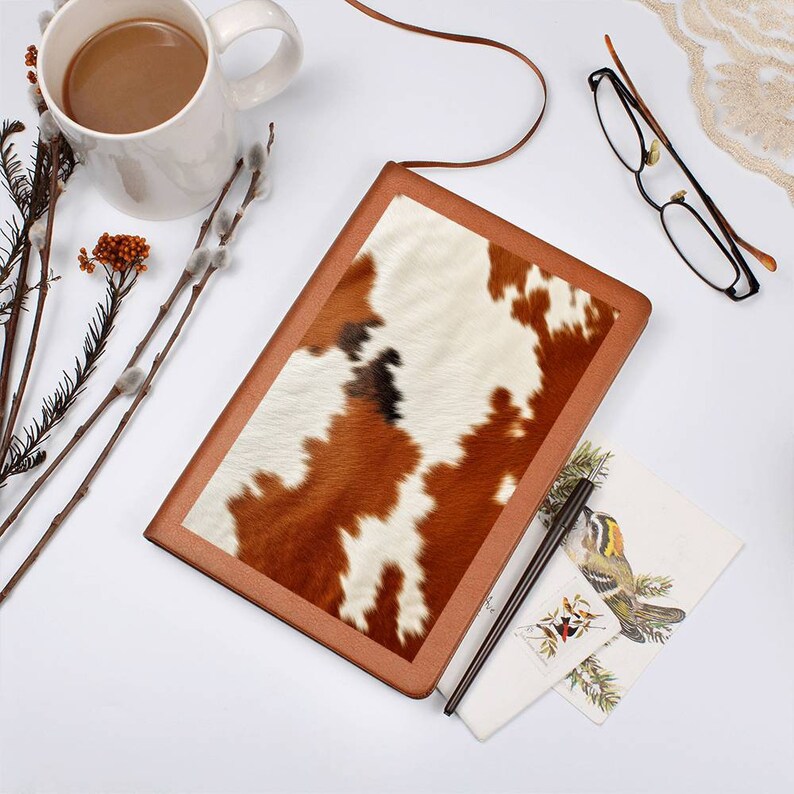 Hair Cowhide Leather Natural Design Tough Durable Rugged Style Graphic