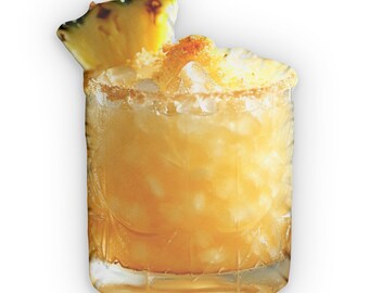 Oreiller en forme de cocktail ananas