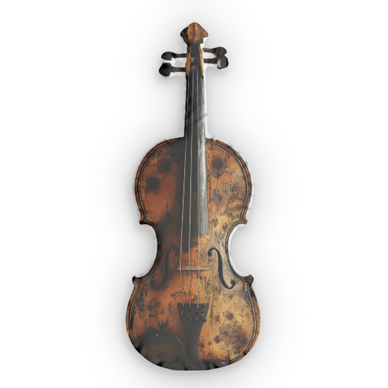 violon vintage, coussins en forme image 2