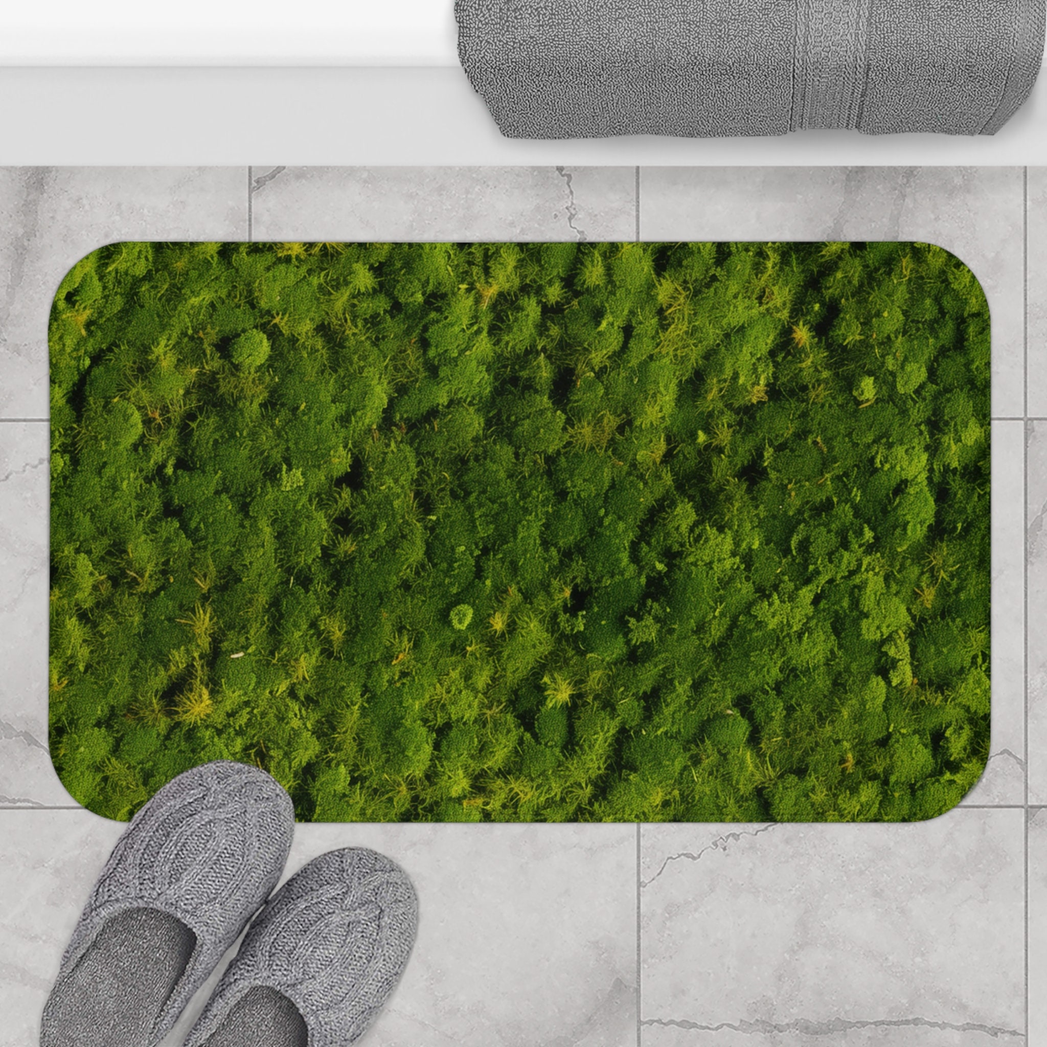 Luxury Moss Rug 3d Tufted Tropical Kids play mat,moss rug,bath mat