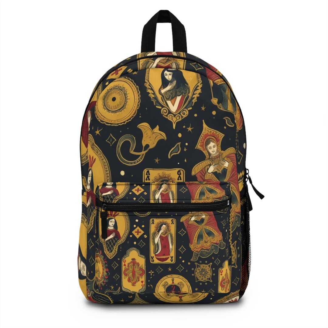 Tarot Card Art & Symbolism Inspired Pattern Design Backpack Etsy