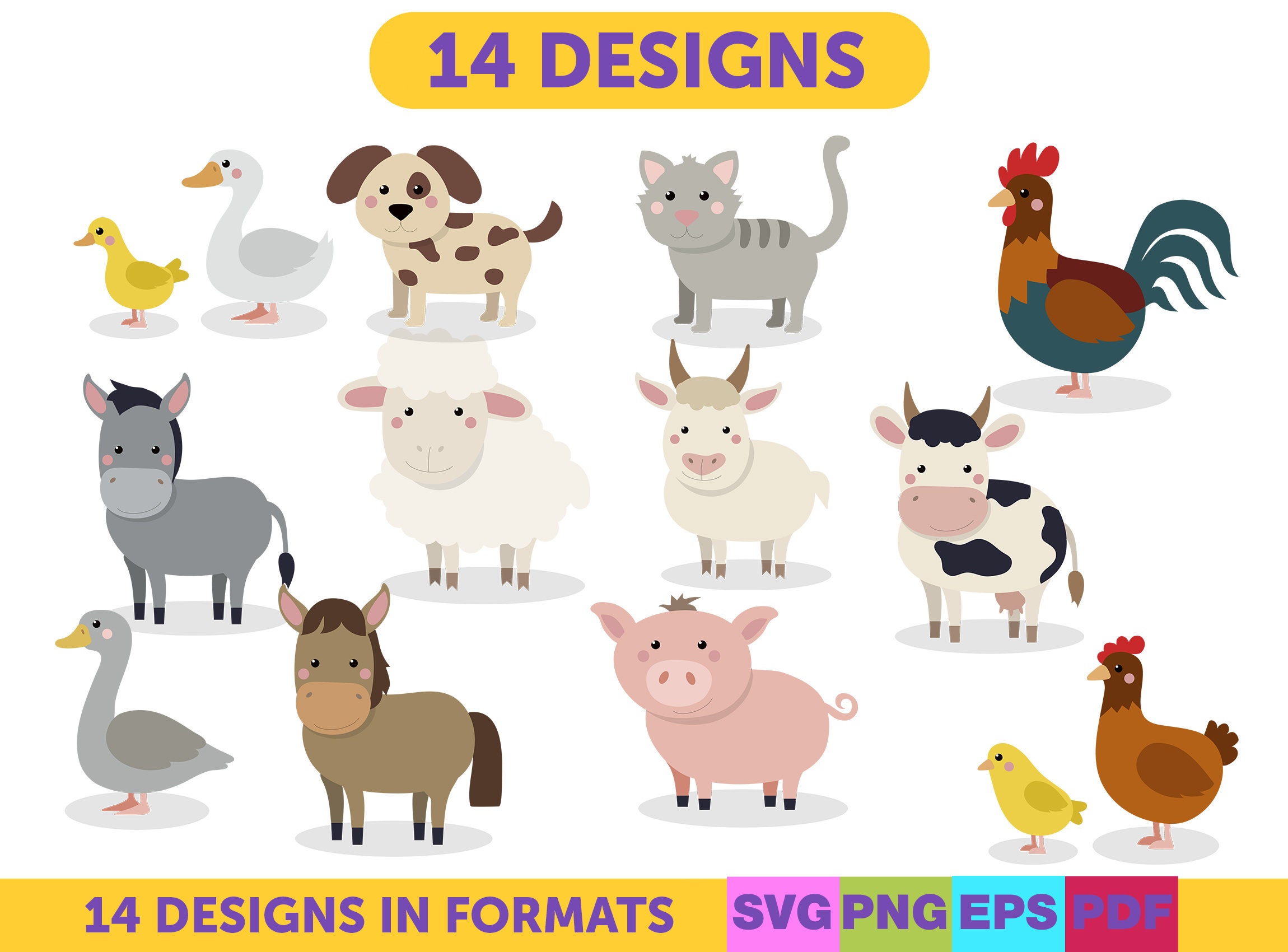 Farm Svg,farm Animal Svg,cow Svg,farm Life Svg,farm Svg File,chicken ...