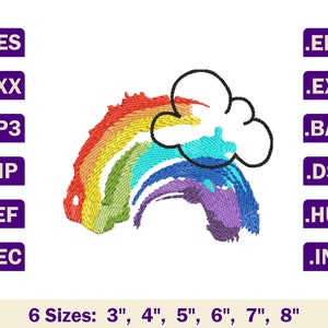 Rainbow machine embroidery designs,Rainbow embroidery designs,Rainbow embroidery pattern,Machine embroidery designs rainbow