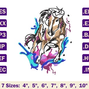 Horse embroidery designs for machine,Animal machine embroidery designs,Horse digital download,Horse machine embroidery designs