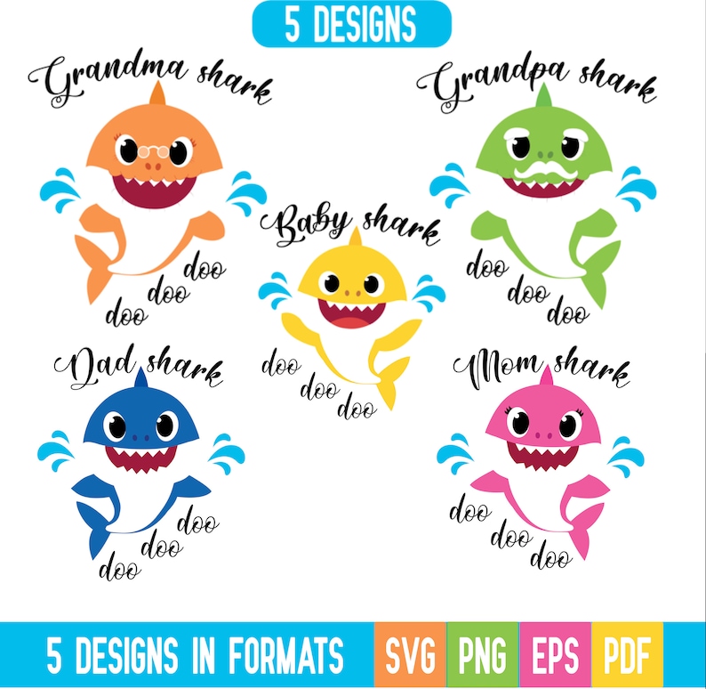 Free Free 313 Mama Baby Shark Svg SVG PNG EPS DXF File
