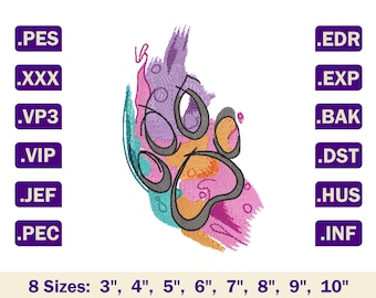 Paw machine embroidery designs,Paw embroidery designs,Paw embroidery pattern,Dog paw machine embroidery designs,Animal paw embroidery