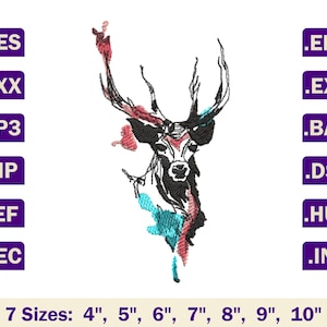 Deer machine embroidery designs,Deer embroidery designs,Deer download,Deer digital,Machine embroidery designs,Embroidery files designs