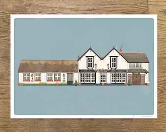 THE OLD INN, Crawfordsburn. Print - Wedding Venue - Northern Ireland - Poster - Wall Art