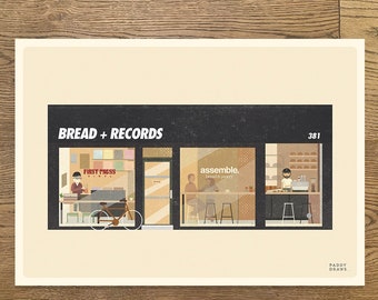 ASSEMBLE BAKERY, East Belfast - Print - Coffee Shop - Wall Art - Northern Ireland
