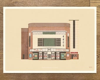 STREATHAM PICTURE HOUSE - Print - Cinema - Art - SW16 - Poster - London - Retro